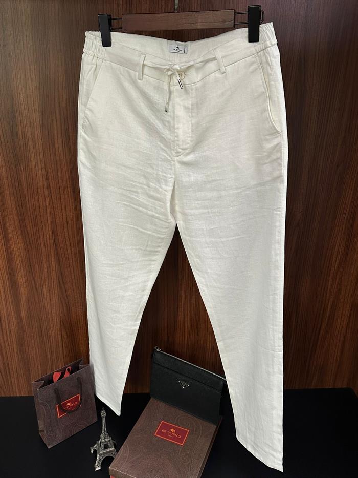 Beli Lastikli Keten Jogger Pantolon