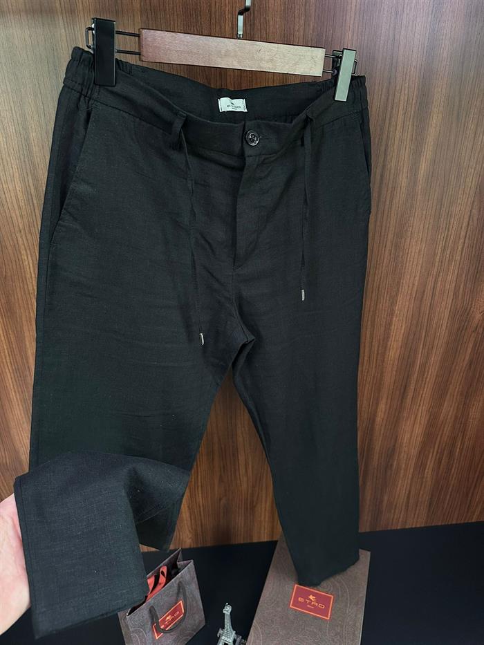 Beli Lastikli Keten Jogger Pantolon