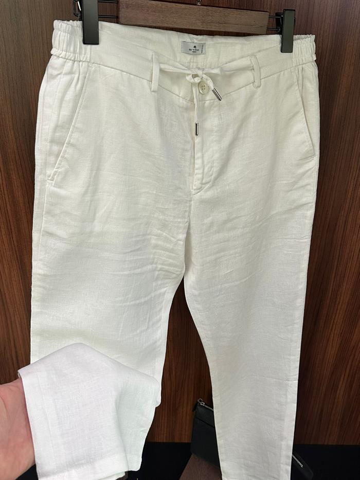 Beli Lastikli Keten Jogger Pantolon