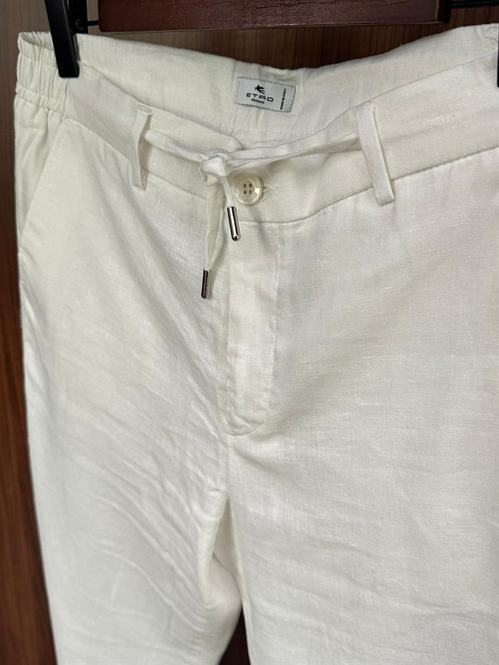 Beli Lastikli Keten Jogger Pantolon