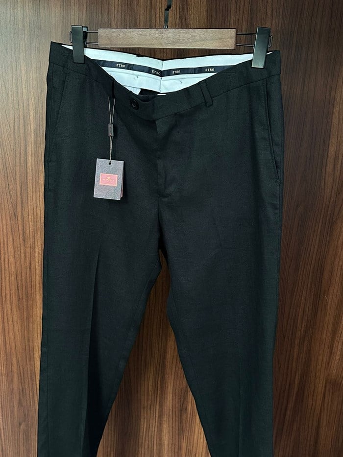 Nakış Logolu Keten Jogger Pantolon