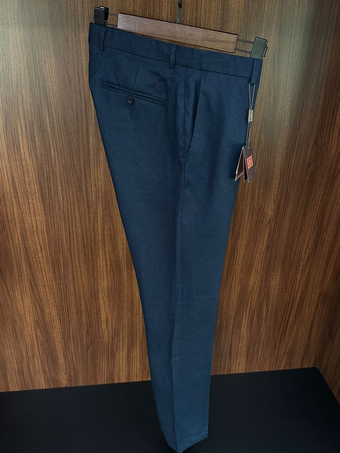 Nakış Logolu Keten Jogger Pantolon