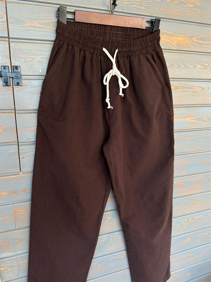 Pamuk Keten Baggy Pantolon