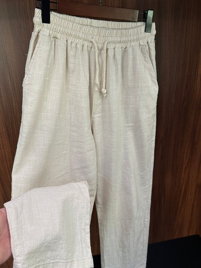 Pamuk Keten Baggy Pantolon
