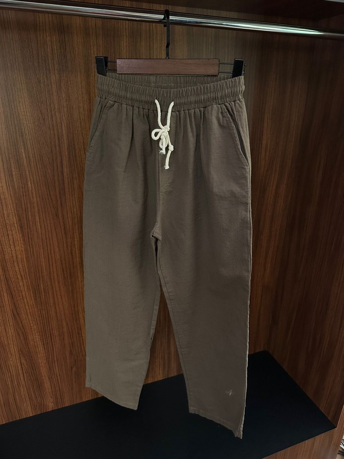 Pamuk Keten Baggy Pantolon