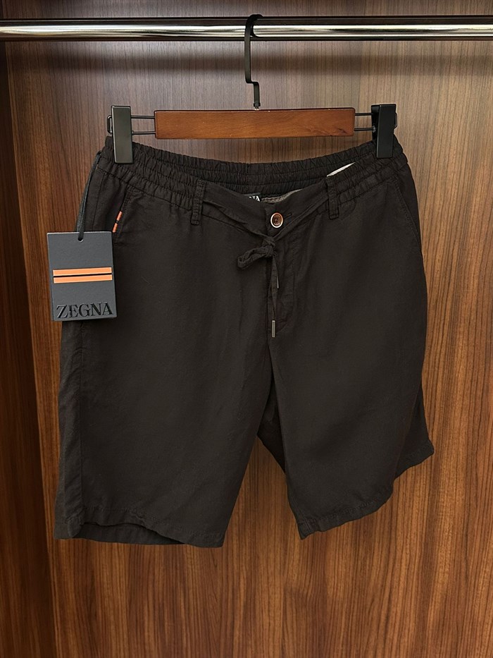 Bel Lastikli ve İp Detaylı Tencel & Linen Şort