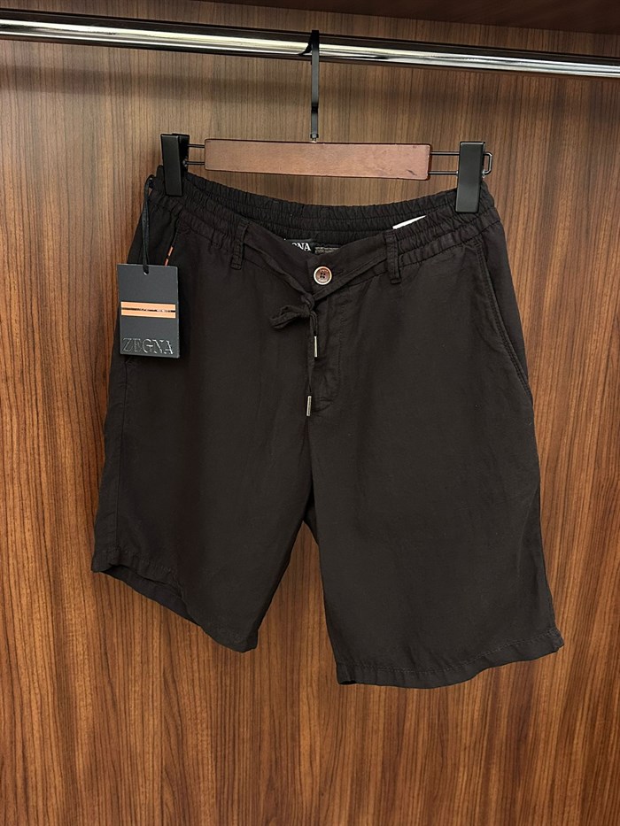 Bel Lastikli ve İp Detaylı Tencel & Linen Şort