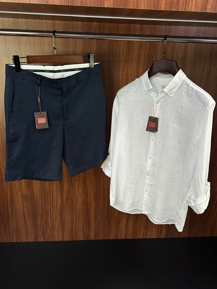 Nakış Logolu Bermuda Şort