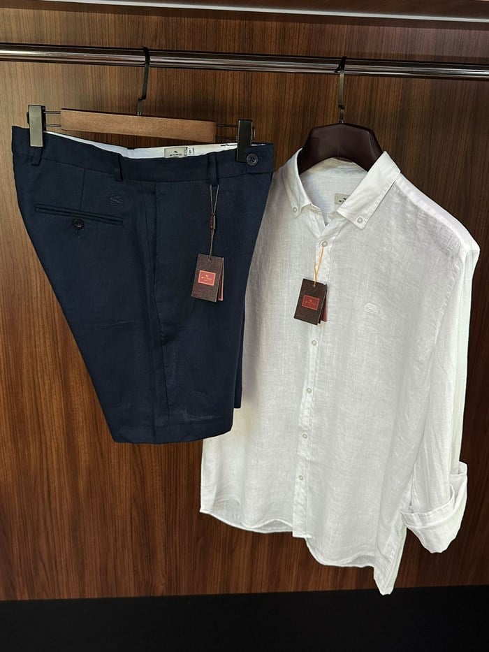 Nakış Logolu Bermuda Şort