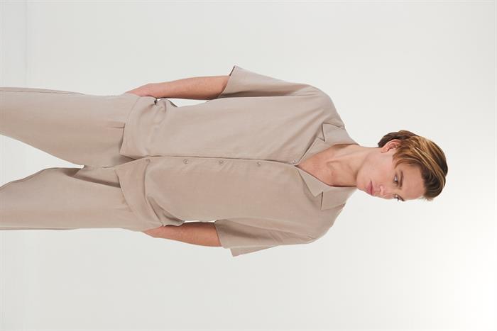 Apaş Yaka Model Dökümlü Gömlek