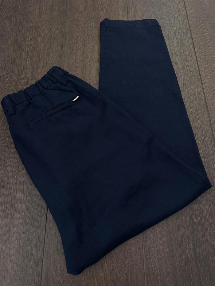 Beli Kemerli Lınen Kumaş Pantolon