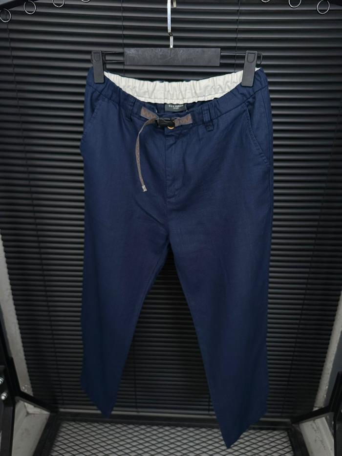 Beli Kemerli Lınen Kumaş Pantolon