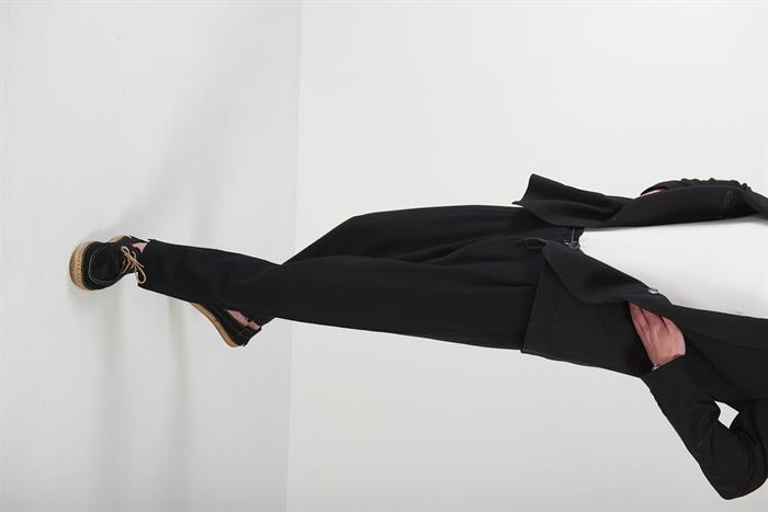 Beli Lastikli Yandan Cepli Kordonlu Pantolon