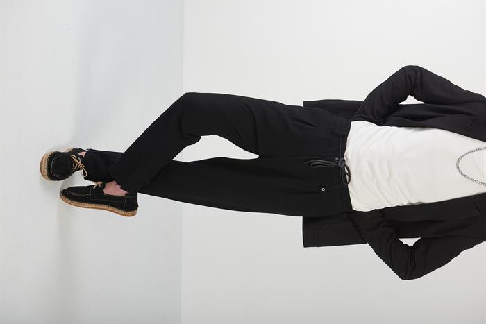 Beli Lastikli Yandan Cepli Kordonlu Pantolon