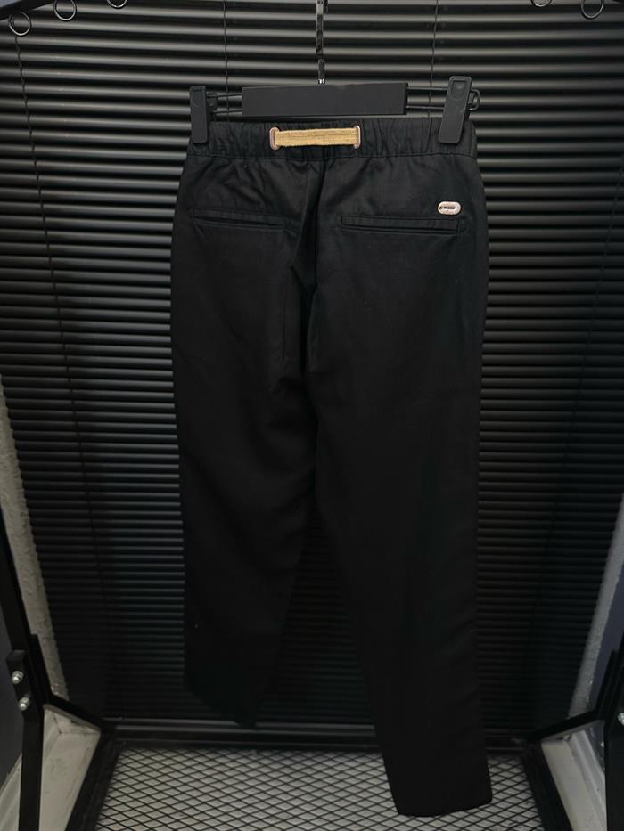 Halat Kemer Detaylı Keten Kumaş Pantolon