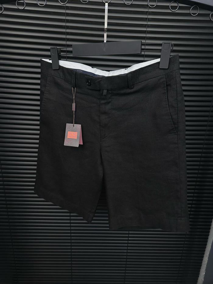 Tonaton Nakış Logolu Keten Şort