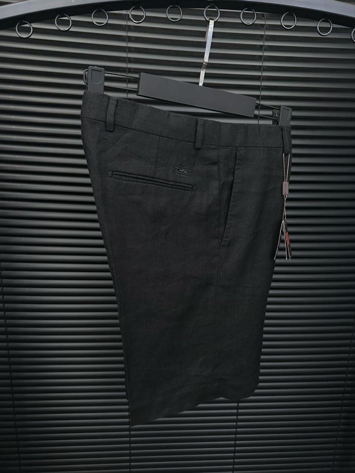 Tonaton Nakış Logolu Keten Şort