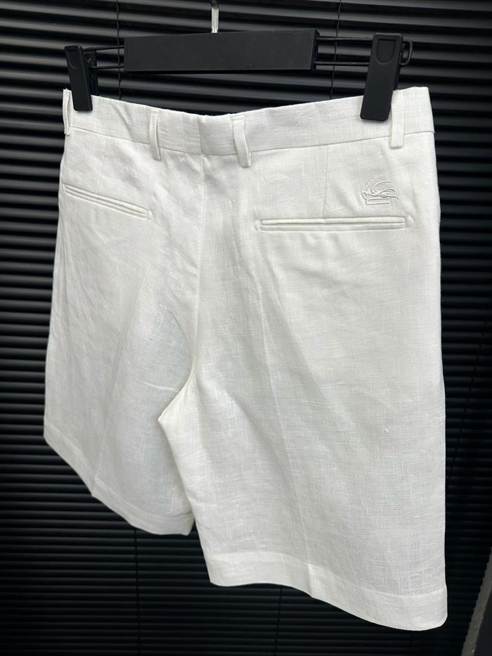 Tonaton Nakış Logolu Keten Şort