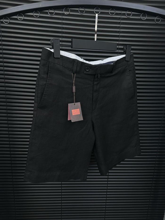 Tonaton Nakış Logolu Keten Şort