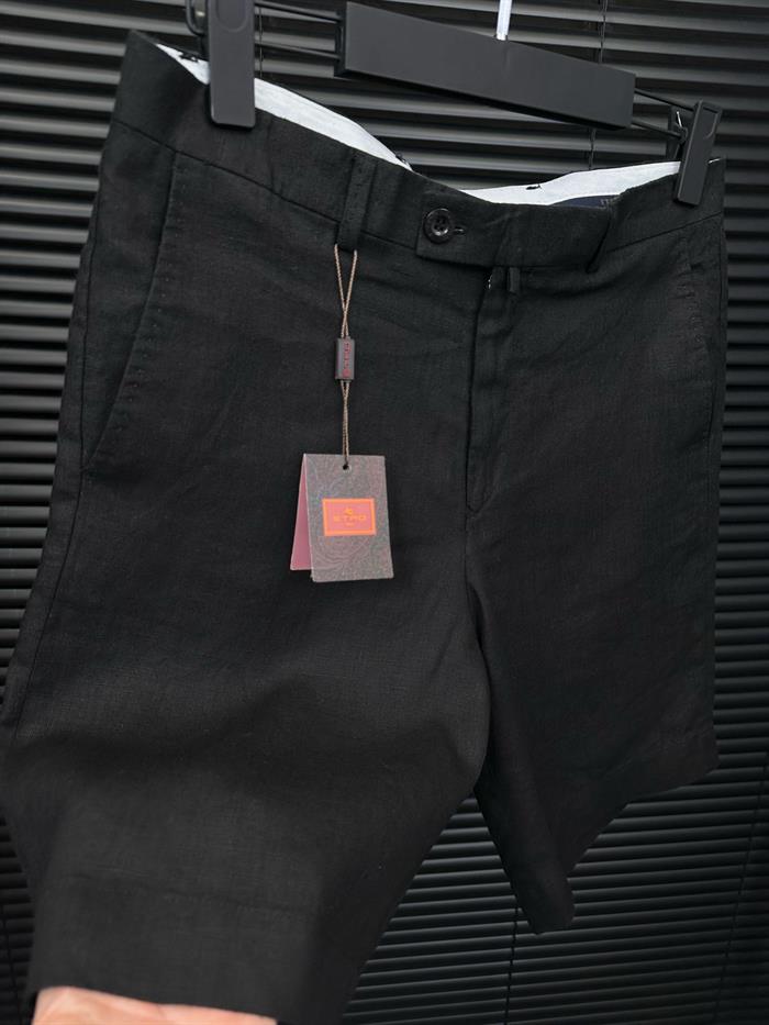 Tonaton Nakış Logolu Keten Şort