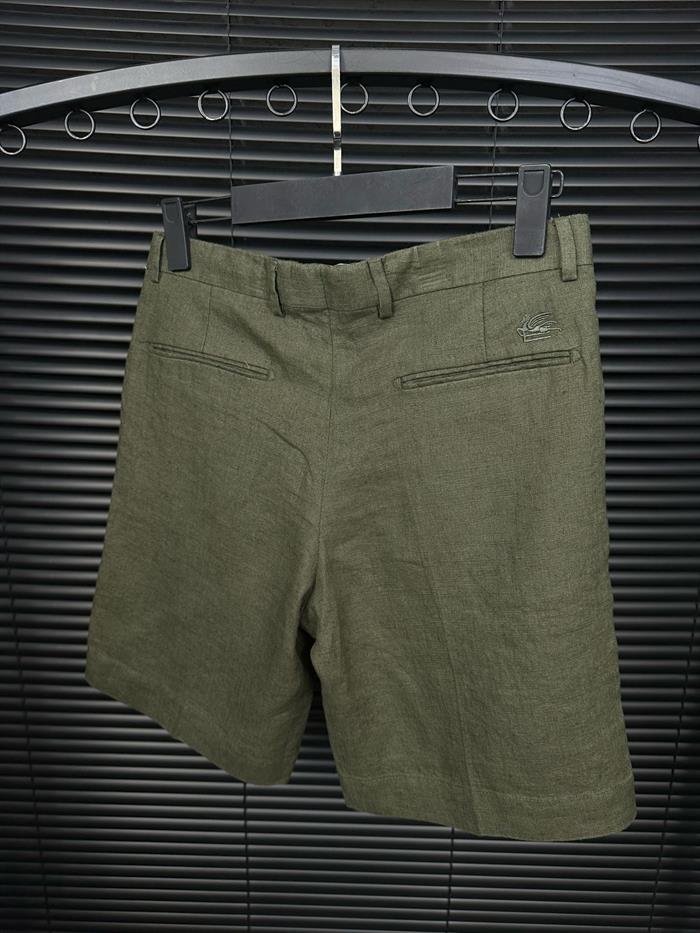 Tonaton Nakış Logolu Keten Şort