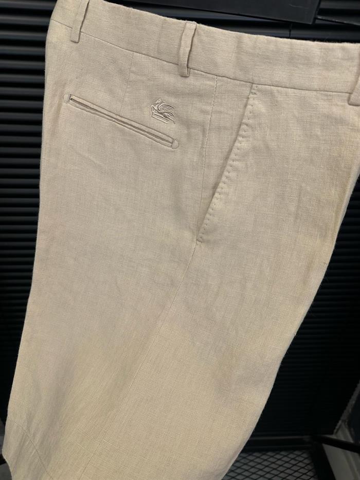 Tonaton Nakış Logolu Keten Şort