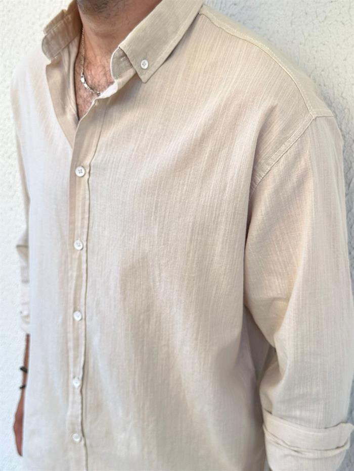 Uzunkol Fresh Keten Gömlek