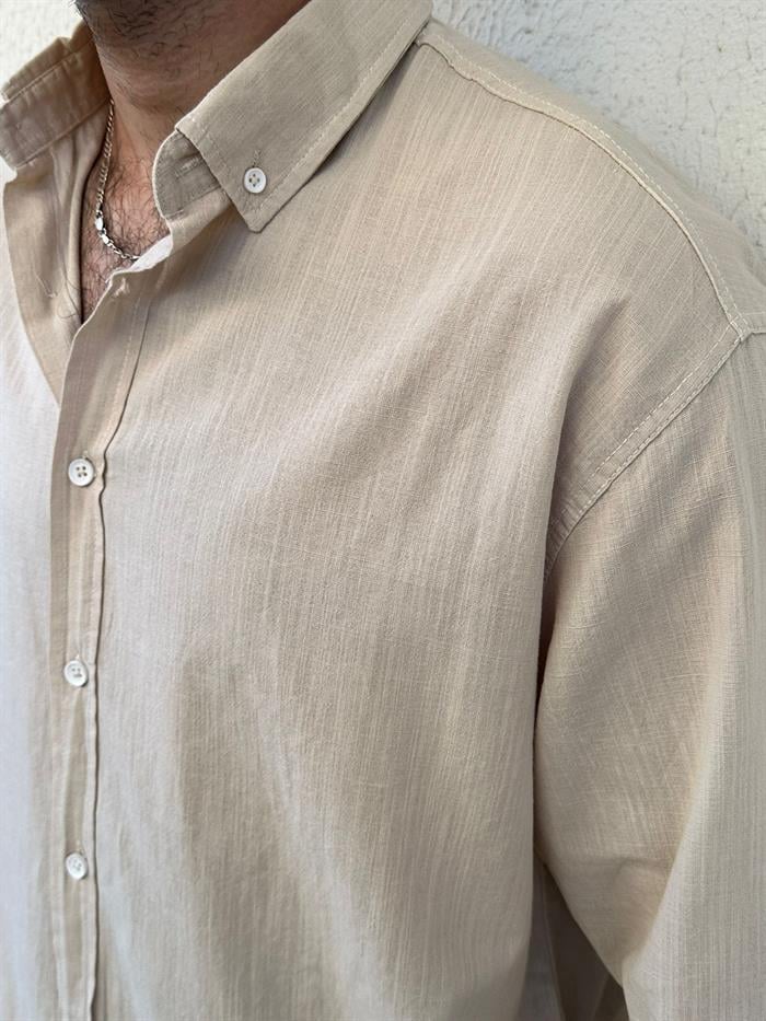Uzunkol Fresh Keten Gömlek
