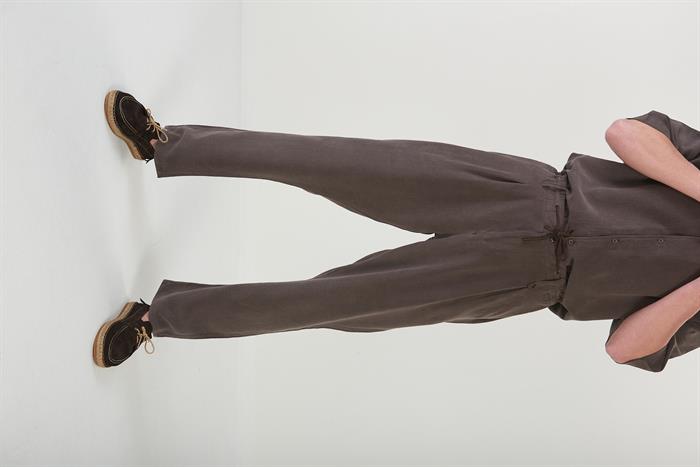 Yan Cepli Kordonlu Pantolon