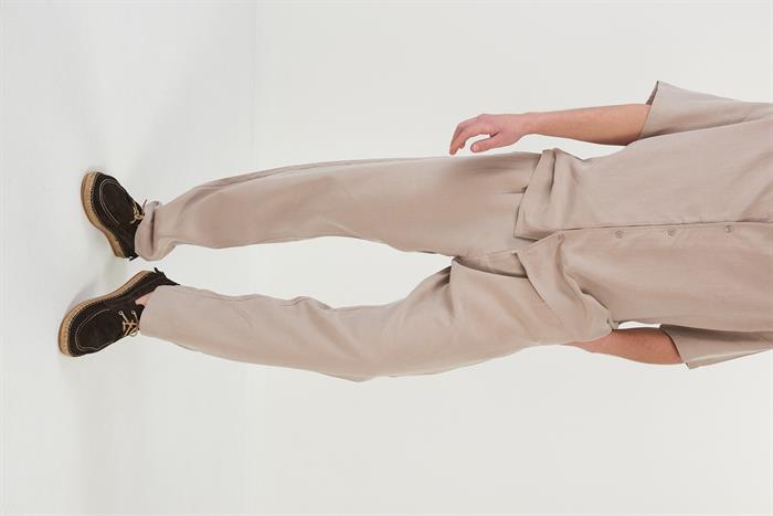 Yan Cepli Kordonlu Pantolon