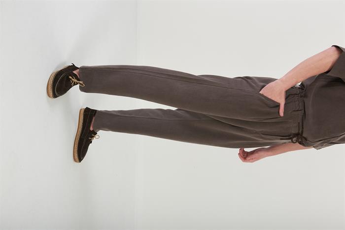 Yan Cepli Kordonlu Pantolon