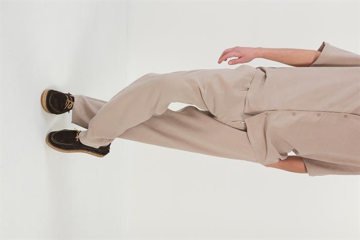 Yan Cepli Kordonlu Pantolon