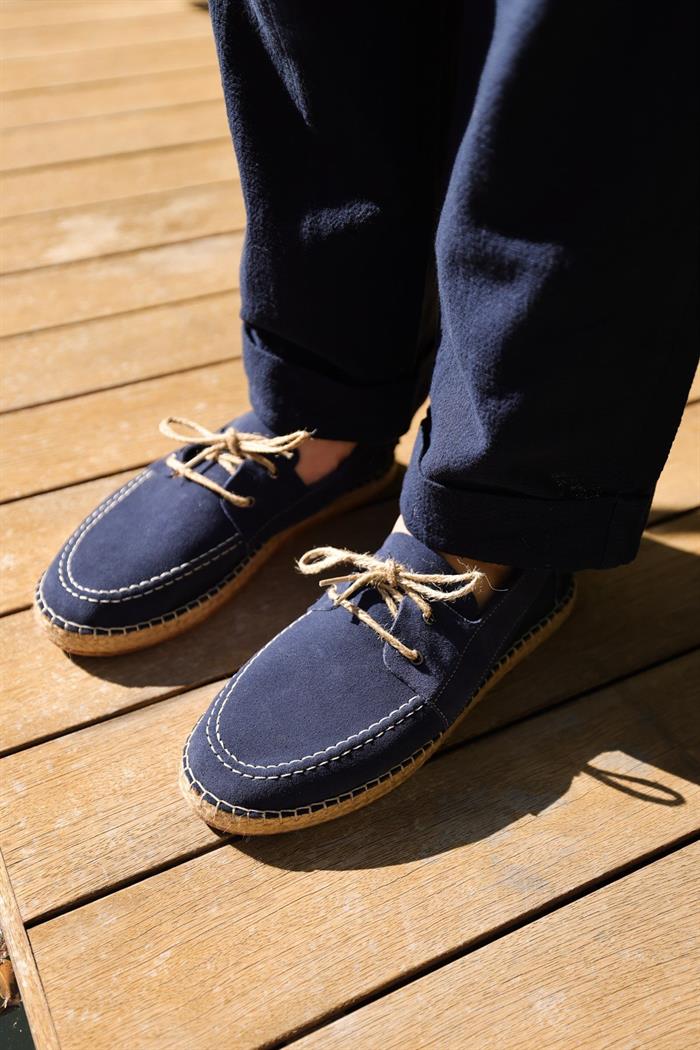 Hasır Taban %100 Süet Deri Ayakkabı