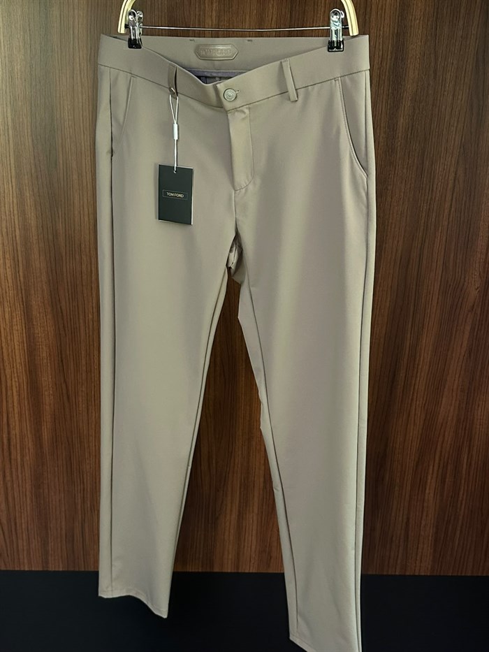 Arka Cep Metal Logo Detaylı Modal Kumaş  Pantolon