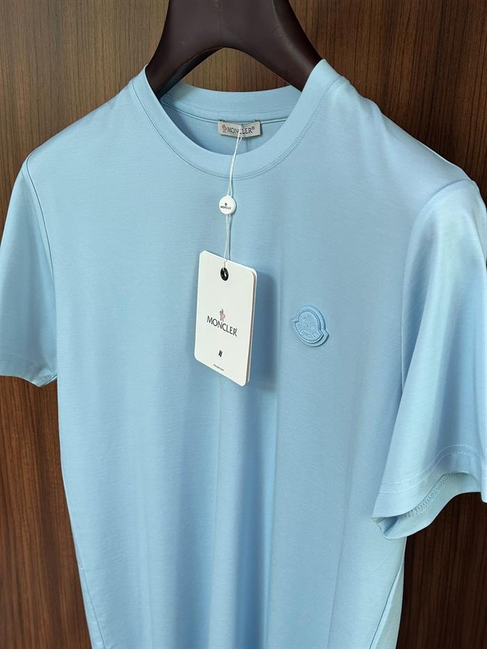 Göğüs Deri Logo Detaylı Modal Kumaş T-Shirt