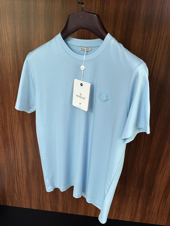 Göğüs Deri Logo Detaylı Modal Kumaş T-Shirt