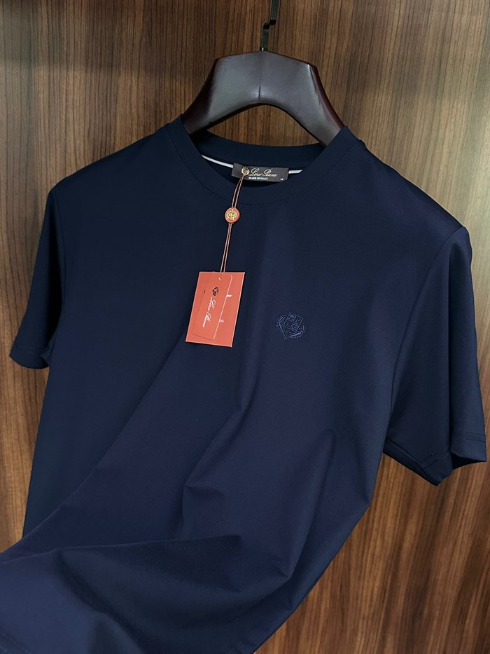 Göğüs Marka Logolu Modal Kumaş T-Shirt