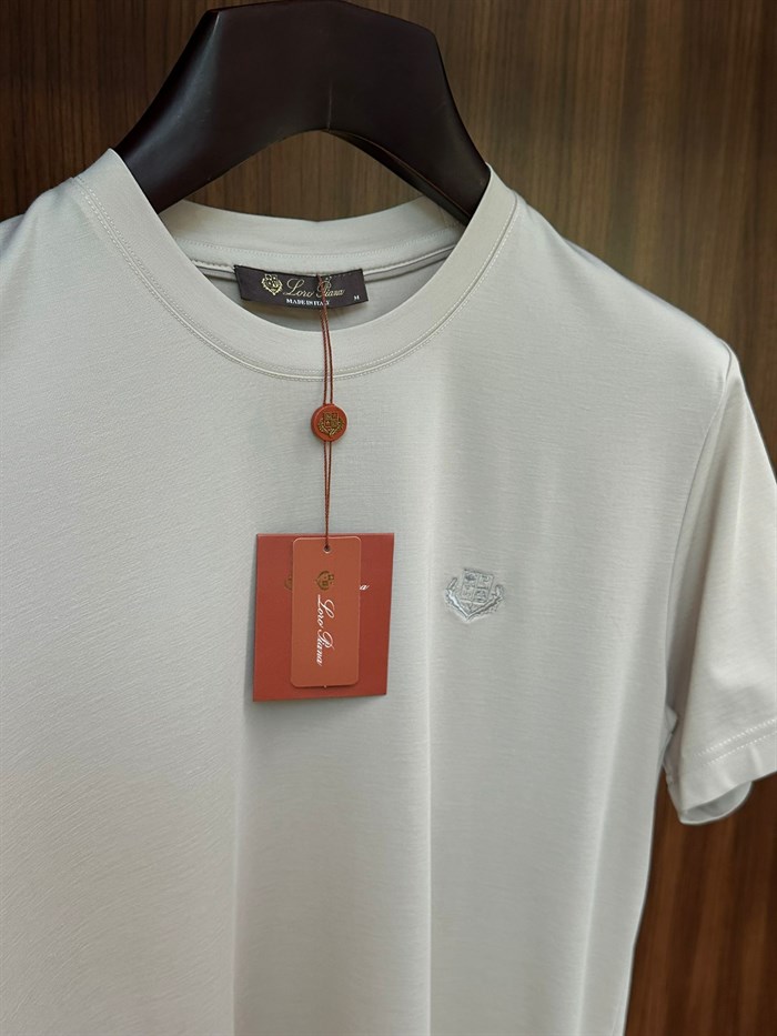 Göğüs Marka Logolu Modal Kumaş T-Shirt