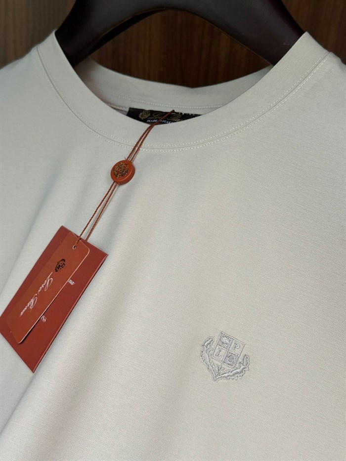Göğüs Marka Logolu Modal Kumaş T-Shirt