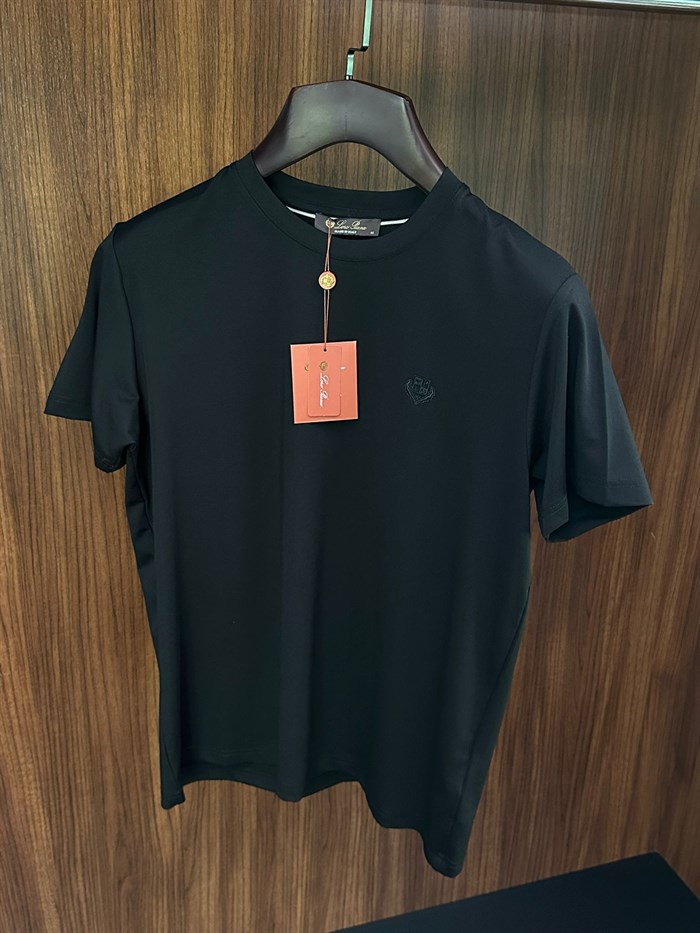 Göğüs Marka Logolu Modal Kumaş T-Shirt