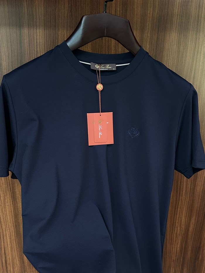 Göğüs Marka Logolu Modal Kumaş T-Shirt