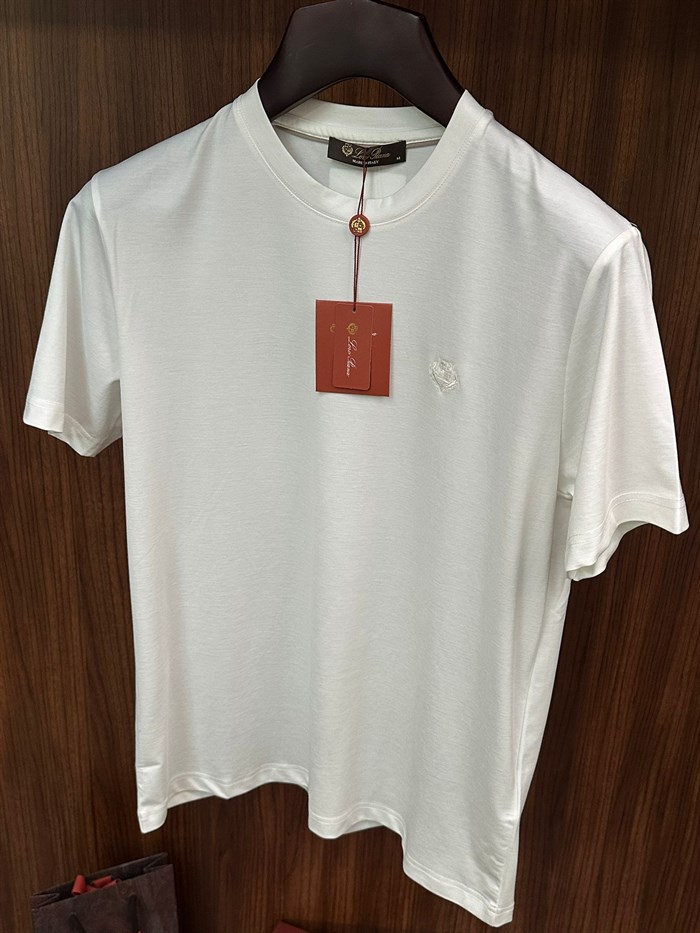 Göğüs Marka Logolu Modal Kumaş T-Shirt