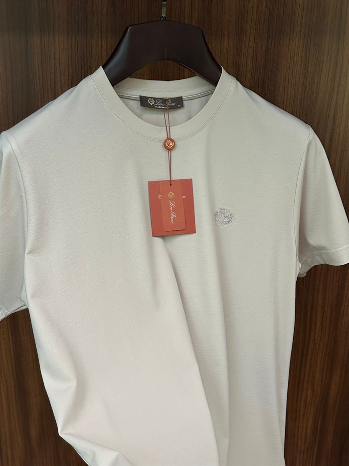 Göğüs Marka Logolu Modal Kumaş T-Shirt