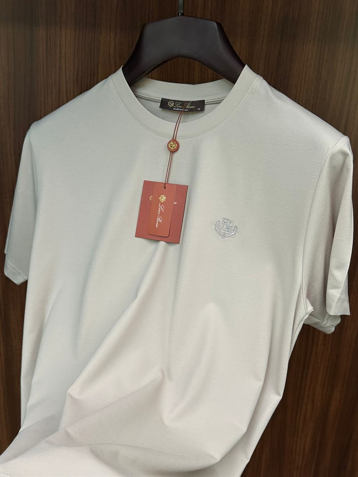Göğüs Marka Logolu Modal Kumaş T-Shirt