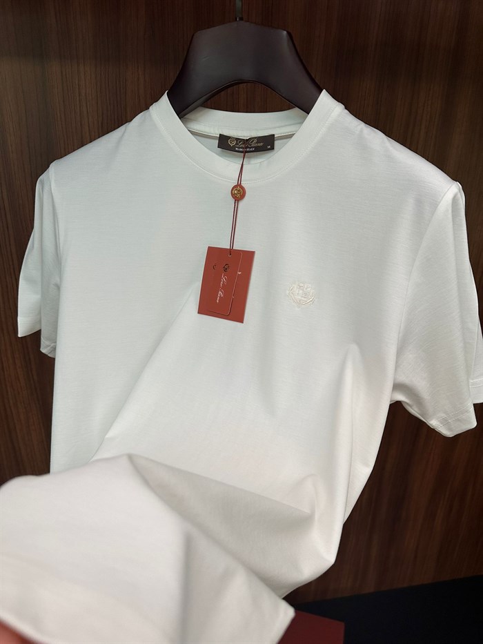 Göğüs Marka Logolu Modal Kumaş T-Shirt