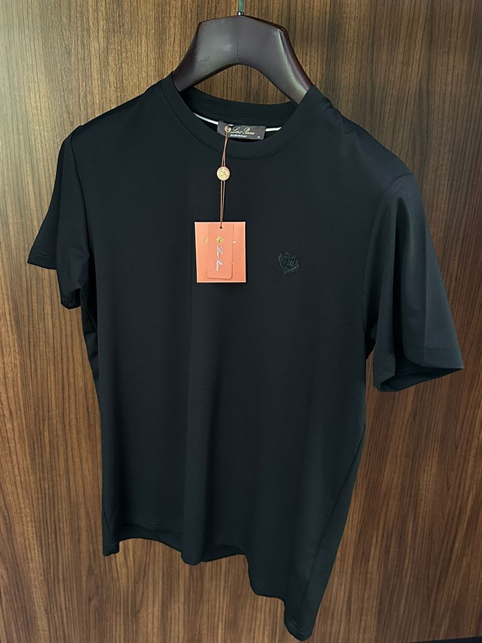 Göğüs Marka Logolu Modal Kumaş T-Shirt