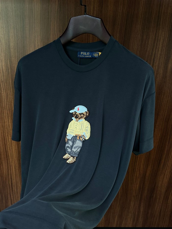 Göğüs Marka Maskotlu Modal T-Shirt
