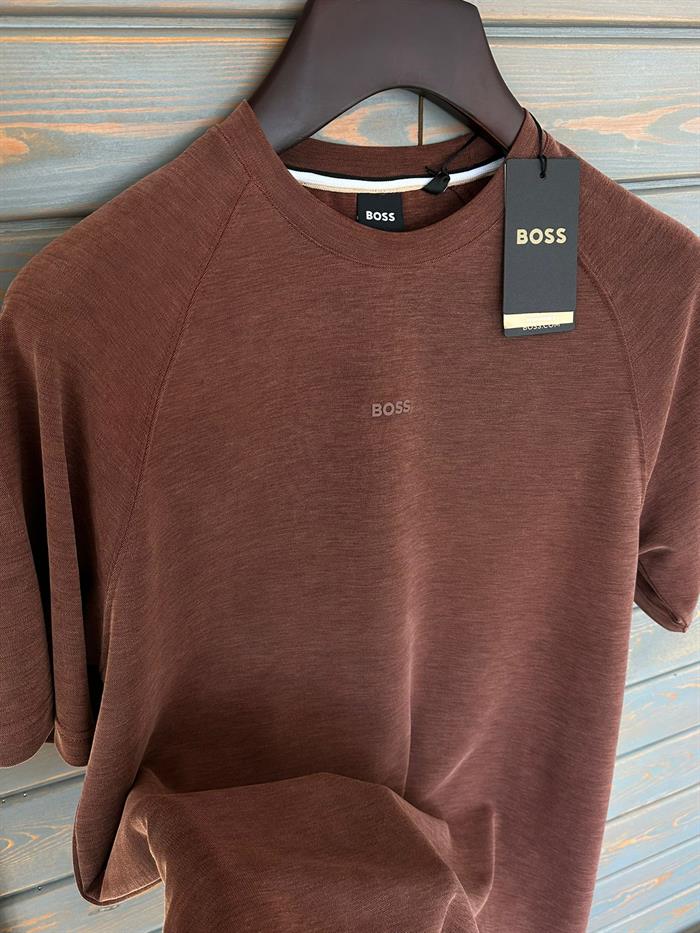 Göğüs Marka Yazılı Modal Kumaş T-Shirt