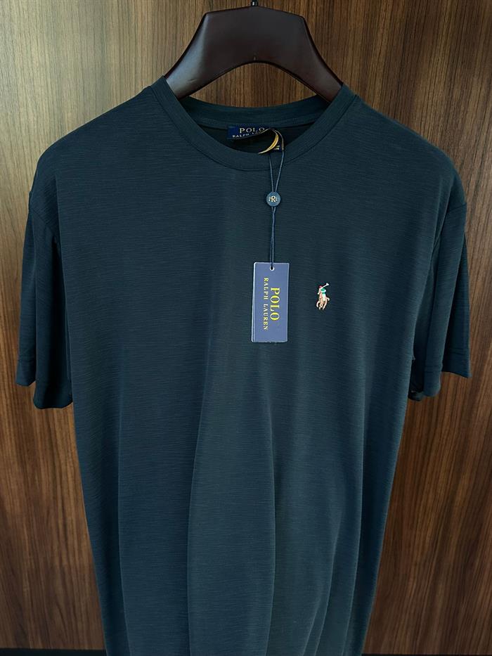 Göğüs Nakış Logolu Flamlı Kumaş T-Shirt