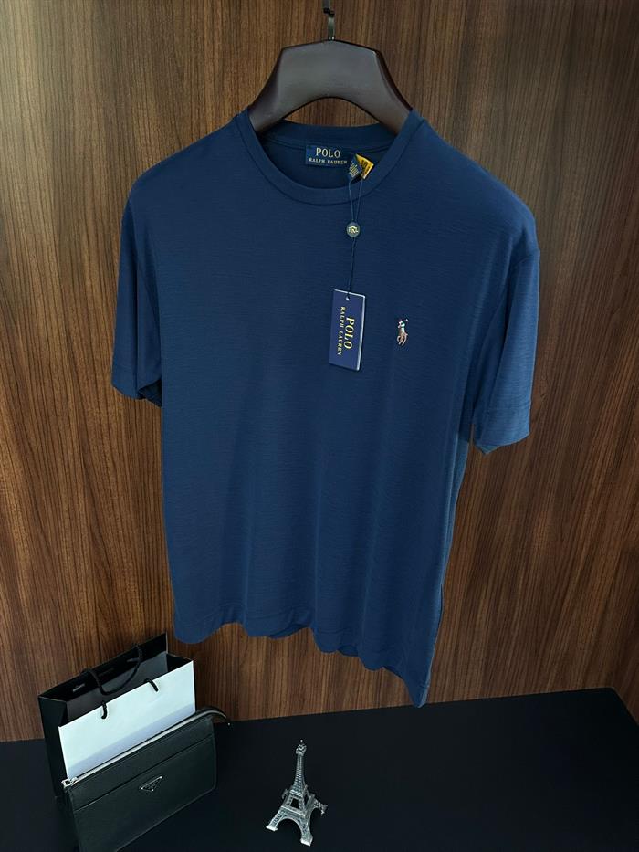 Göğüs Nakış Logolu Flamlı Kumaş T-Shirt